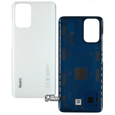 Задня панель корпуса для Xiaomi Redmi Note 10, білий, M2101K7AI, Frost White (Pebble White) (149042)