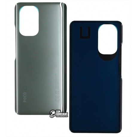 Задня панель корпуса для Xiaomi Poco F3, чорний, Arctic Night Black (149078)