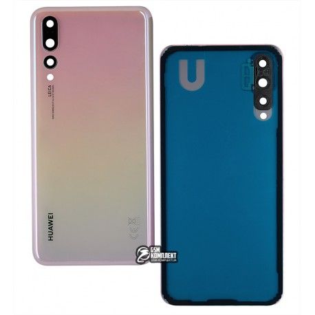 Задня панель корпуса для Huawei P20 Pro, золотистий, рожевий, із склом камери, Pink Gold (150018)