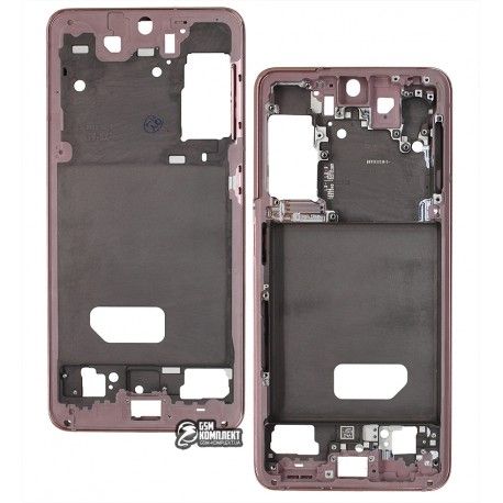 Рамка кріплення дисплея для Samsung G991 Galaxy S21 5G, рожевий (149472)