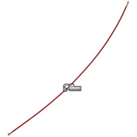 Шлейф для Samsung M515 Galaxy M51, A707 Galaxy A70s, коаксіальний RF кабель, червоний, 128 mm (150915)
