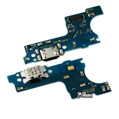 Шлейф для Samsung A015 Galaxy A01, конектора зарядки, High quality, (плата зарядки) (149702)