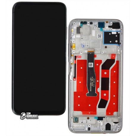 Дисплей для Huawei Nova 6 SE, Nova 7i, P40 Lite, сріблястий, з сенсорним екраном, з рамкою, версія 4G, High quality, Light Pink/Blue, JNY-L21A/JNY-L01... (148998)