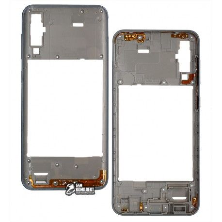 Середня частина корпуса для Samsung A505 Galaxy A50, A505F / DS Galaxy A50, A505FM / DS Galaxy A50, сріблястий (151043)