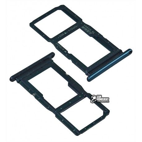 Тримач SIM-карти для Huawei P Smart Z, синій, c тримачем MMC (142286)