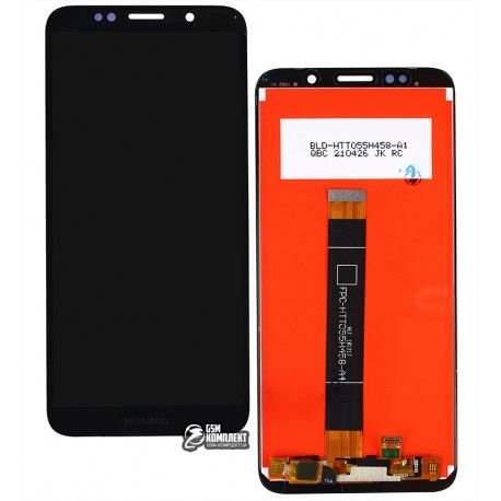 Дисплей для Huawei Honor 7A 5,45 , Honor 7s, Honor Play 7, Y5 (2018), Y5 Prime (2018), чорний, з тачскріном, grade B, China quality, (DUA-L22) (140544)