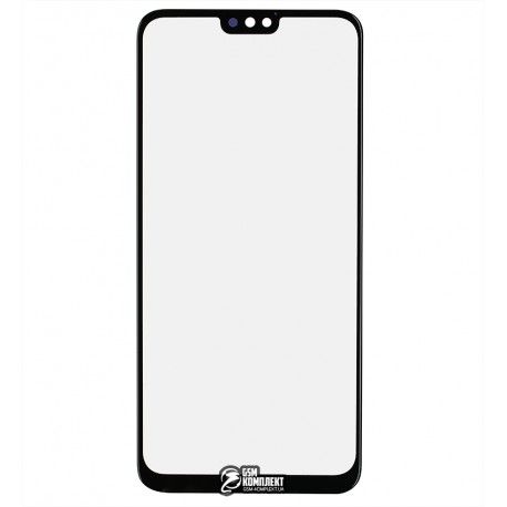 Скло дисплея для Huawei Honor 8X, JSN-L21, з OCA-плівкою, чорне (151950)