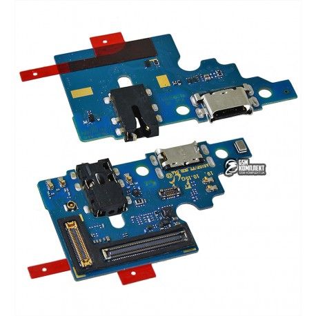 Шлейф для смартфону Samsung A515F Galaxy A51, коннектора зарядки, плата зарядки, High quality (143714)