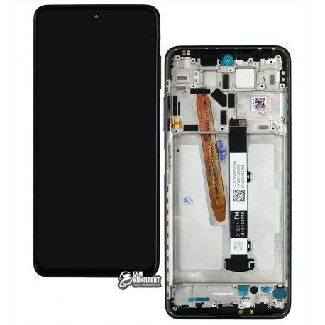 Дисплей для Xiaomi Poco X3 Pro, чорний, з сенсорним екраном, з рамкою, оригінал (PRC), M2102J20SG, M2102J20SI (150395)