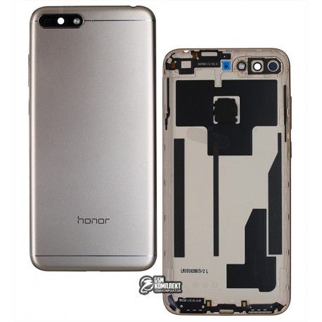 Задня панель корпуса для Huawei Y6 (2018), золотистий, з боковими кнопками, лого Honor (149908)