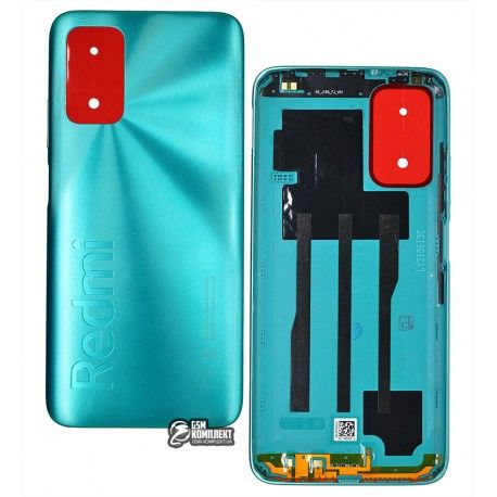 Задня панель корпуса для Xiaomi Redmi 9T, зелений, Ocean Green, J19S, M2010J19SG, M2010J19SY (150424)