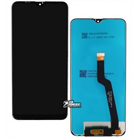 Дисплей для Samsung A105 Galaxy A10, A105F / DS Galaxy A10, чорний, з тачскріном, оригінал (переклеєне скло) (134147)