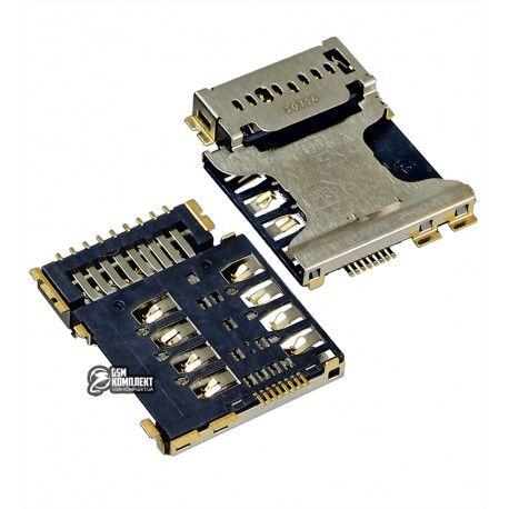 Конектор SIM-карти для Samsung G350E Galaxy Star Advance Duos, I8262 Galaxy Core, I8552 Galaxy Win, I8580 Galaxy Core Advance (096391)