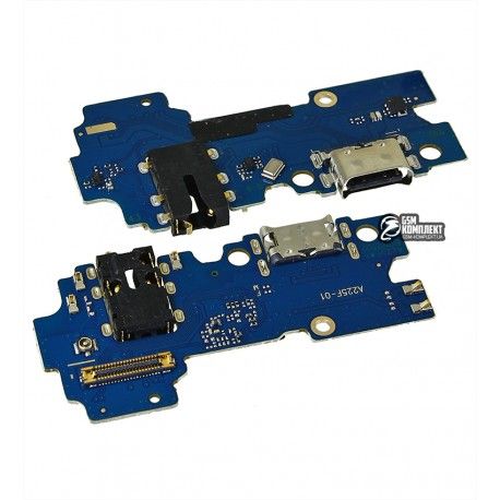 Шлейф для Samsung A225 Galaxy A22, конектора зарядки, High quality, (плата зарядки) (151608)