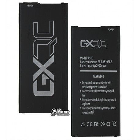 Акумулятор GX EB-BA510ABE для Samsung A510F Galaxy A5 (2016), Li-ion, 3,85 B, 2900 мАг (154179)