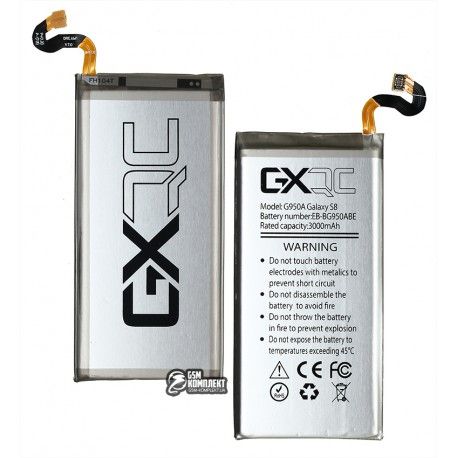 Акумулятор GX EB-BG950ABA для Samsung G950F Galaxy S8, Li-ion, 3,85 B, 3000 мАг (154187)