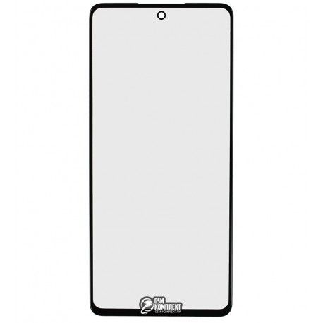 Скло дисплея для Samsung M525 Galaxy M52 (2021), с OCA-пленкой, черный (154262)