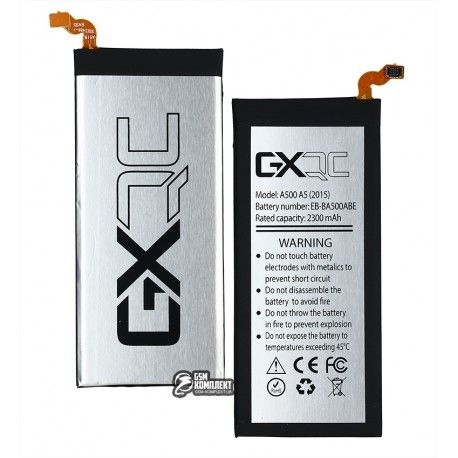 Акумулятор GX EB-BA500ABE для Samsung A500F Galaxy A5, A500FU Galaxy A5, A500H Galaxy A5, A500M Galaxy A5, Li-ion, 3,8 В, 2300 мАг (154178)