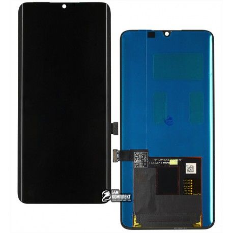Дисплей для Xiaomi Mi Note 10, Mi Note 10 Lite, Mi Note 10 Pro, чорний, без рамки, оригінал (переклеєне скло), M1910F4G, M1910F4S, M2002F4LG (151454)
