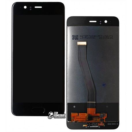 Дисплей для Huawei P10, чорний, з тачскріном, grade B, High quality, VTR-L29 / VTR-L09 (140435)