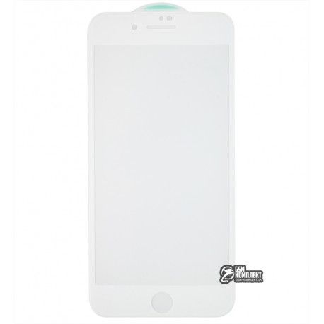 Захисне скло для iPhone 7 Plus, iPhone 8 Plus, 0.3 мм, 4D Люкс, белое (155180)