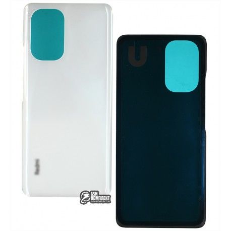 Задня панель корпуса для Xiaomi Poco F3, Redmi K40, білий, лого Redmi, Arctic White (155210)