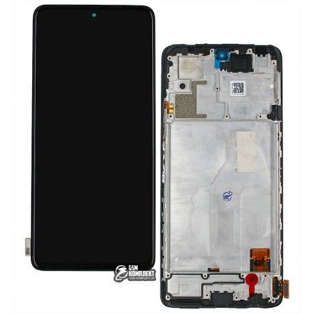 Дисплей для Xiaomi Redmi Note 10 Pro, чорний, з рамкою, оригінал (PRC) (154612)