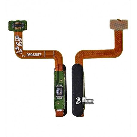 Шлейф для Samsung M317 Galaxy M31s, M515 Galaxy M51, кнопки включення, для сканера відбитку пальця (Touch ID), чорний, High quality (155559)