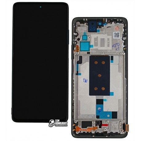 Дисплей для Xiaomi 11T, 11T Pro, чорний, з рамкою, оригінал (PRC) (156271)