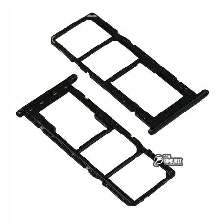 Тримач SIM-карти для Samsung A035 Galaxy A03, чорний (155321)