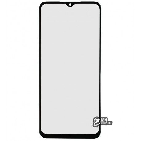 Скло дисплея для Samsung A135 Galaxy A13, з OCA-плівкою, чорне (157576)