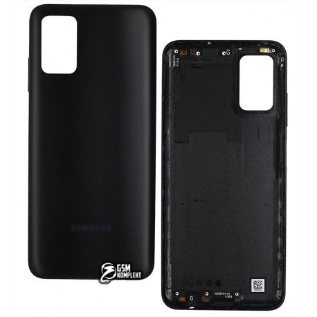 Задня панель корпуса для Samsung A037 Galaxy A03s, чорний (154425)