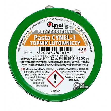 Каніфольний флюс PASTA Cynel-1 40 г (011885)