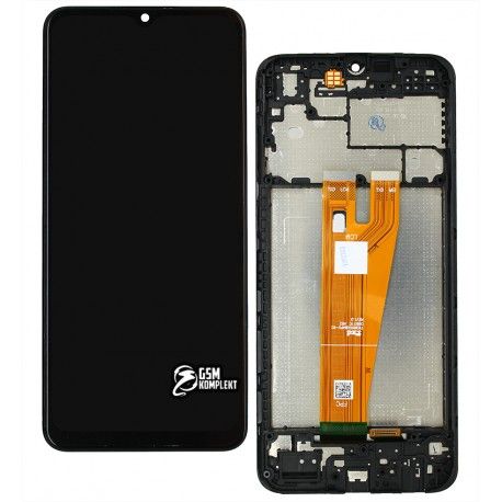 Дисплей для Samsung A045 Galaxy A04, чорний, з рамкою, High quality (157975)