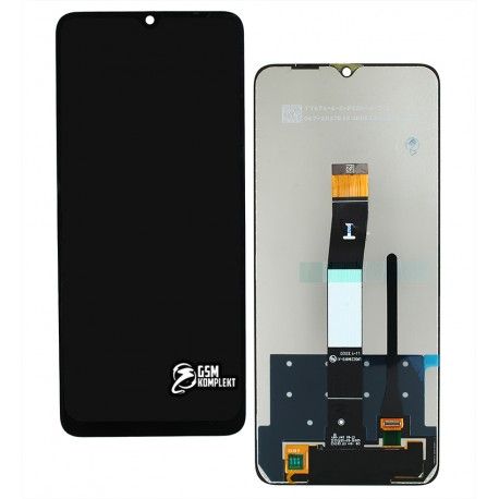 Дисплей для Xiaomi Poco C55, Redmi 11A, Redmi 12C, чорний, з тачскрином, Original (PRC) (158370)