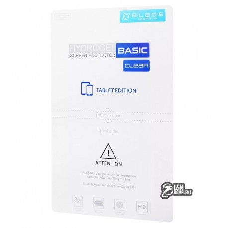 Захисна гідрогелева плівка для Samsung T220, T225 Galaxy Tab A7 Lite 8.7, BLADE Hydrogel BASIC, прозора глянсова, універсальна (158637)