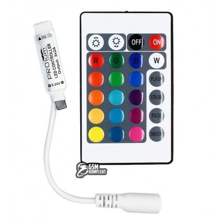 Контролер RGB для LED стрічки, Mini, 6А (24 кнопки) (158473)