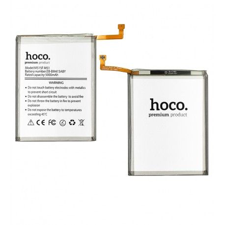 Акумулятор Hoco EB-BM415ABY для Samsung M515F Galaxy M51, Li-ion, 3,86 B, 5000 мАч (159081)