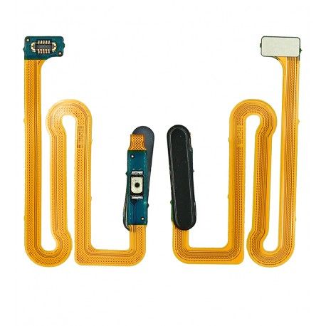Шлейф Samsung A125F Galaxy A12, A127 Galaxy A12 Nacho, M127 Galaxy M12, кнопки включення, сканера відбитка пальця (Touch ID), China quality, чорний (159377)