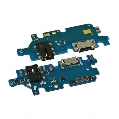 Шлейф для Samsung M135 Galaxy M13, конектора зарядки, конектора гарнітури, з мікрофоном, High quality, (плата зарядки) (156803)