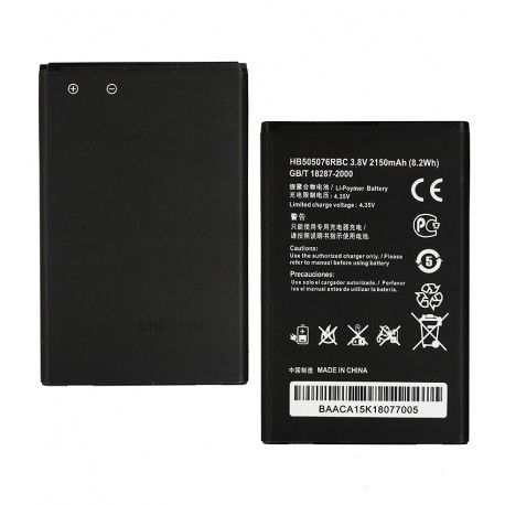 Акумулятор DC HB505076RBC для Huawei Ascend G610-U20, Ascend G700-U10, Ascend Y600-U20 Dual Sim, Li-ion, 3,8 В, 2100 мАг - гарантія 6 місяців (160018)