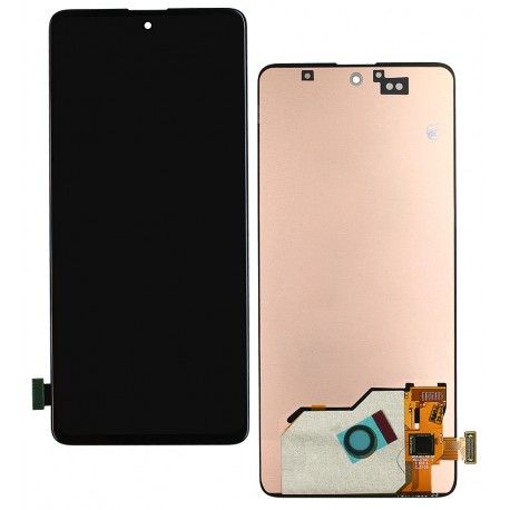Дисплей для Samsung A515 Galaxy A51, чорний, без рамки, High quality, original LCD size, (OLED) (159444)