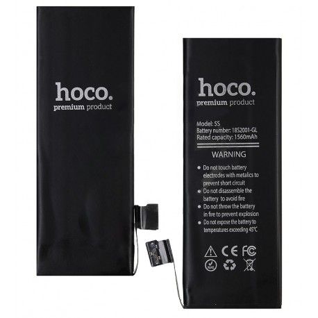 Акумулятор Hoco для iPhone 5S, iPhone 5C, Li-Polymer, 3,8 В, 1560 мАч, 616-0720 / 616-0718 (131444)