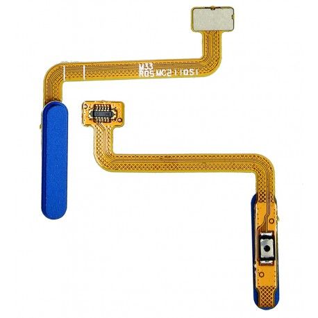 Шлейф Samsung M336 Galaxy M33, кнопки включення, сканера відбитка пальця (Touch ID), China quality, синій (160456)