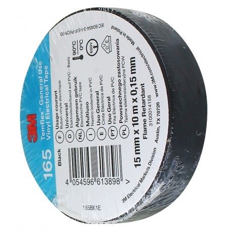 3M Temflex 165 ізоляційна стрічка , 0,15 x 15мм, 10 м (160284)