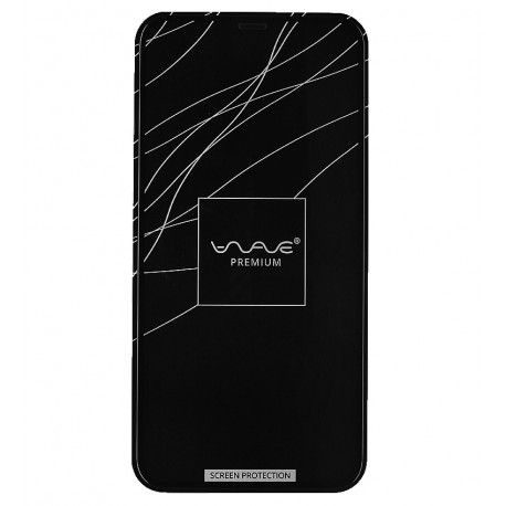 Захисне скло для iPhone Xr, iPhone 11, 2.5D, WAVE Premium, чорне (160630)