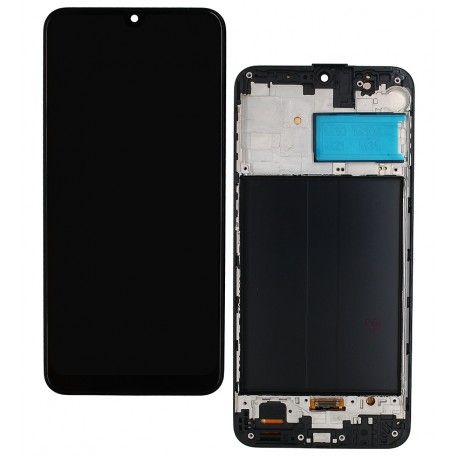 Дисплей для Samsung M315 Galaxy M31, M315F/DS Galaxy M31, чорний, з рамкою, High quality, (OLED) (159881)
