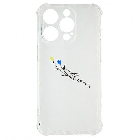Чохол для iPhone 14 Pro Wave Freedom, прозорий силікон, freedom (160990)