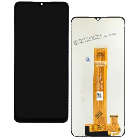 Дисплей для Samsung A047 Galaxy A04s, чорний, без рамки, Оригінал (переклеєне скло), A047F_REV0.1 (161240)