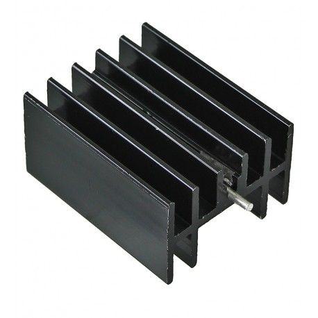 Радіатор алюмінієвий 30*23*16MM TO-220 heat sink w/pin BLACK (161411)